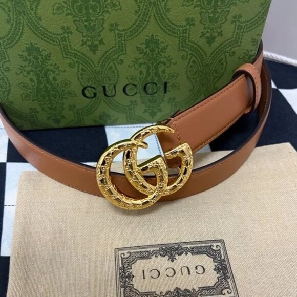 Gucci Women’s Brown Leather Belt - Picture 2 of 5